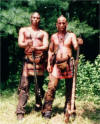 " Hurons "- the man at right is surnamed TwoGuns, but I don't remember his first name, or what tribe he was afilliated with